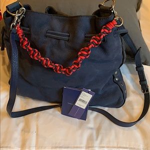 NWT Rebecca Minkoff Medium Drawstring Bag NavyBlue
